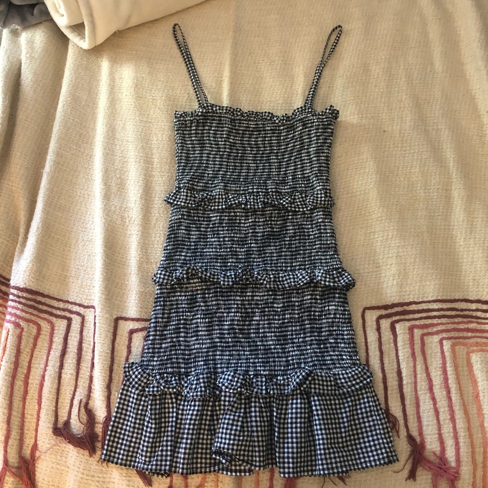 ASOS Shirred Ruffle Dress